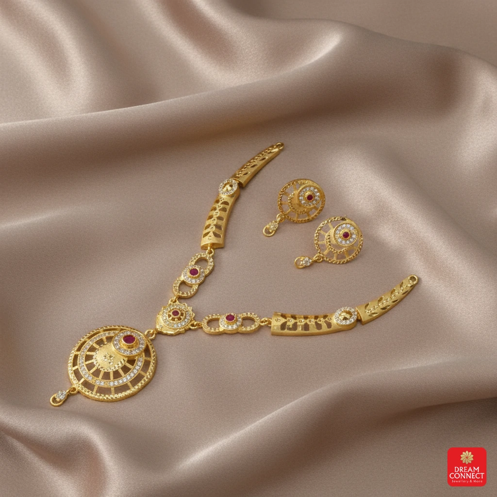 Gold Plated Necklace Set (SNS 10)