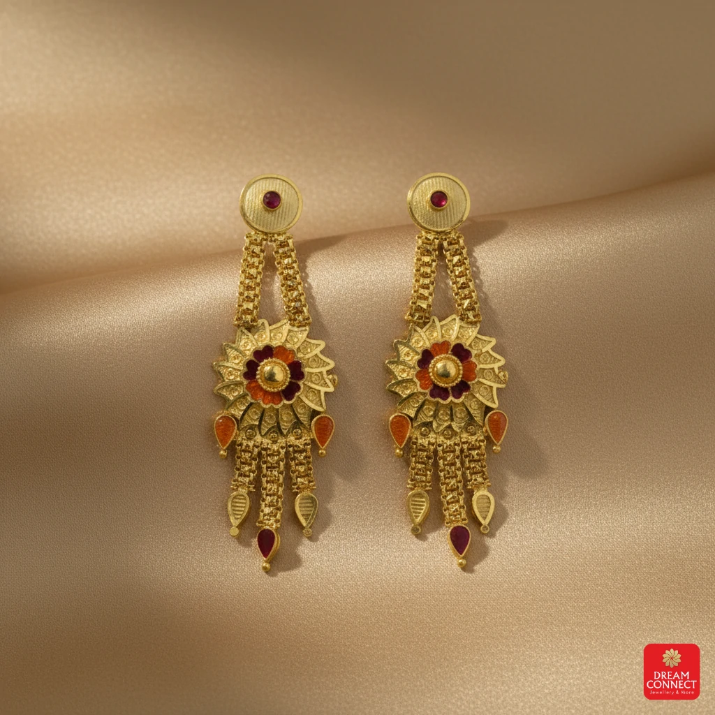 Gold Plated Necklace Set (SNS 08)