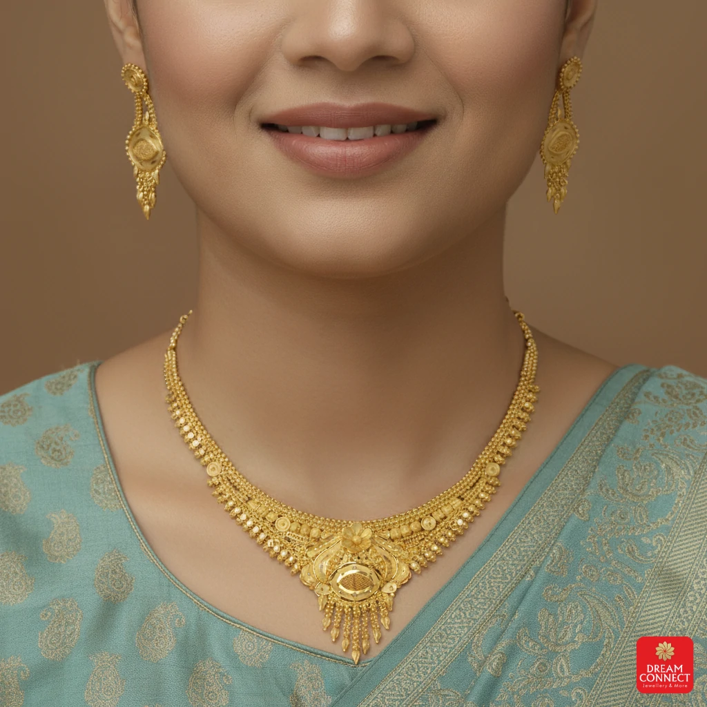 Gold Plated Necklace Set (SNS 06)