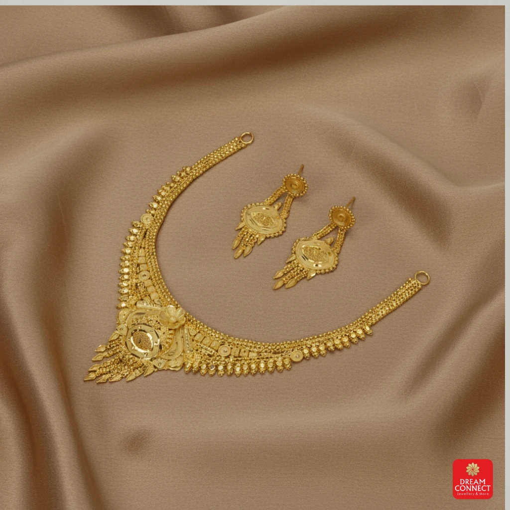 Gold Plated Necklace Set (SNS 06)