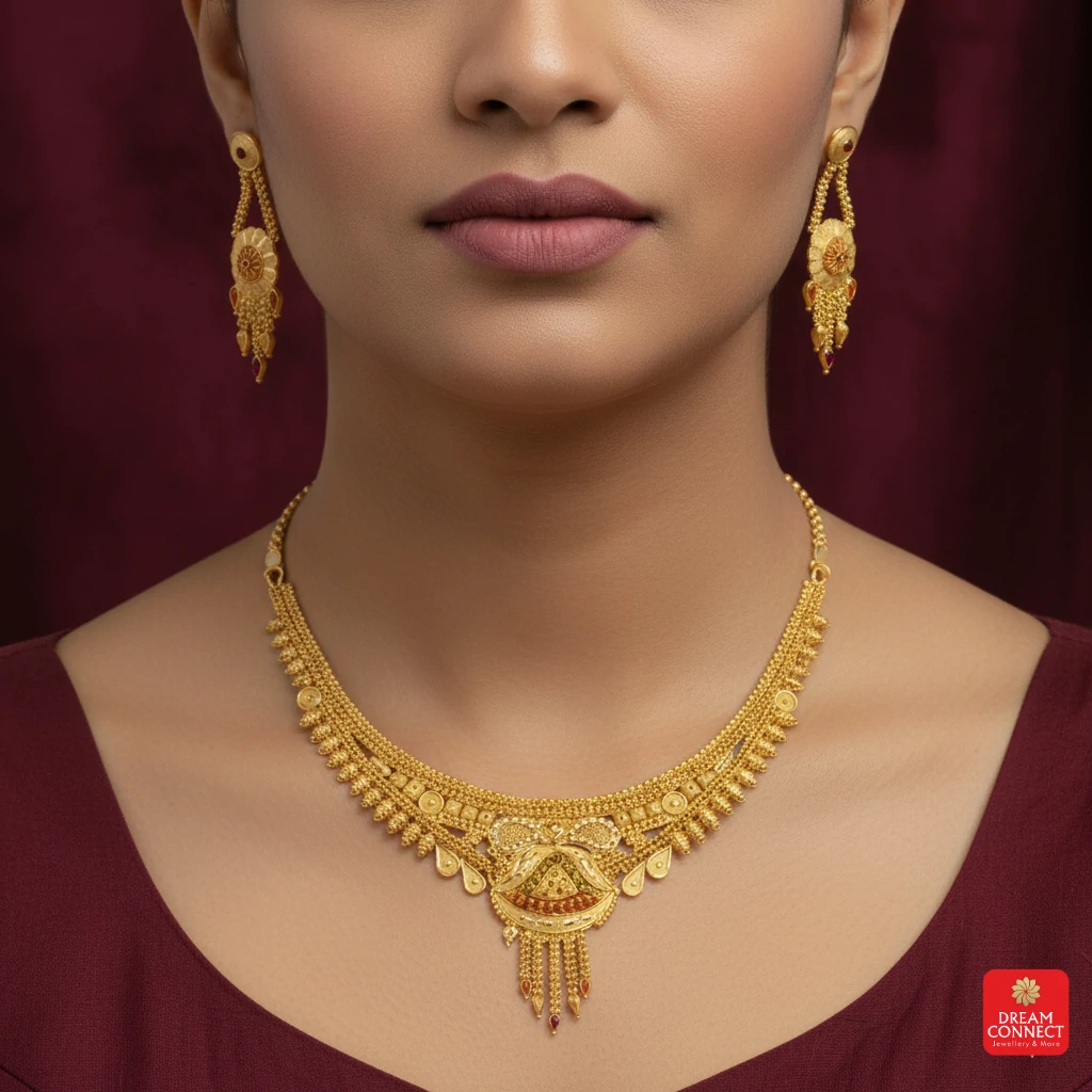 Gold Plated Necklace Set (SNS 05)