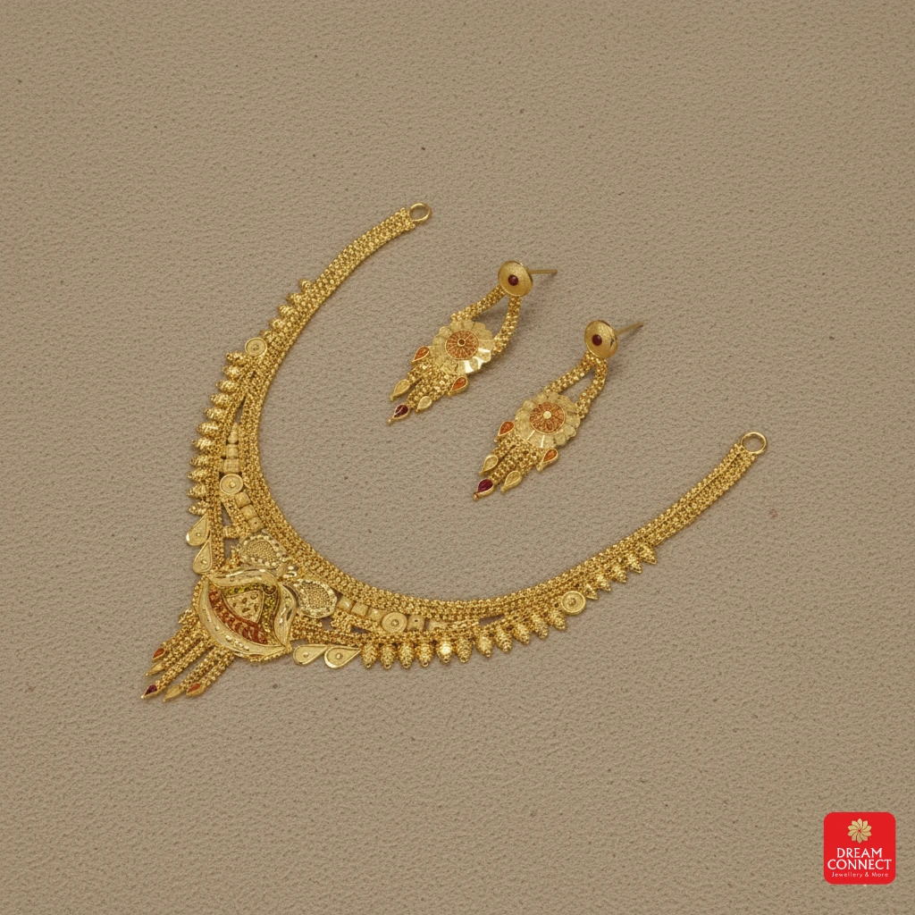 Gold Plated Necklace Set (SNS 05)