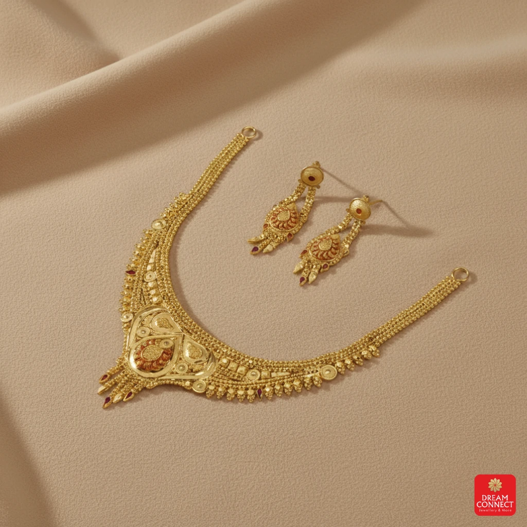 Gold Plated Necklace Set (SNS 02.01)