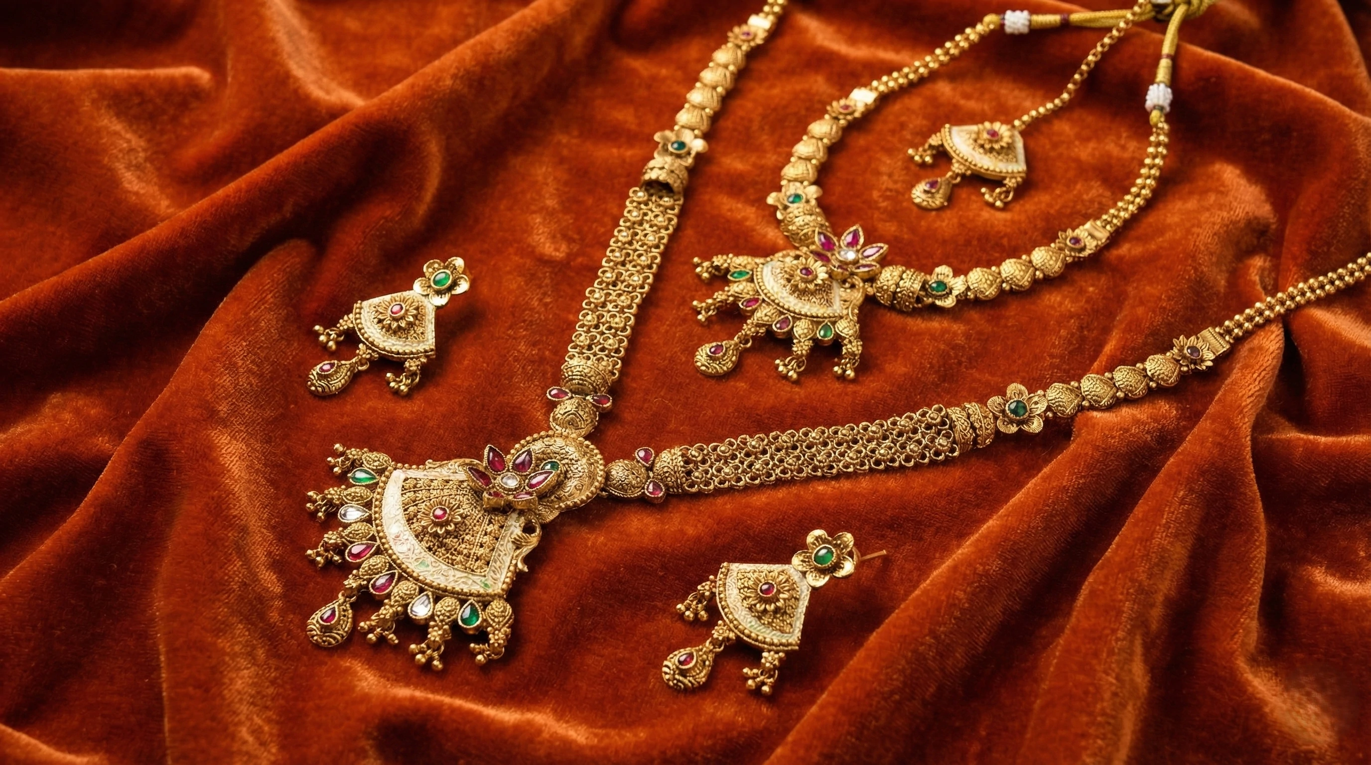 Rajwadi Necklace Set PB5 RJWDS 31