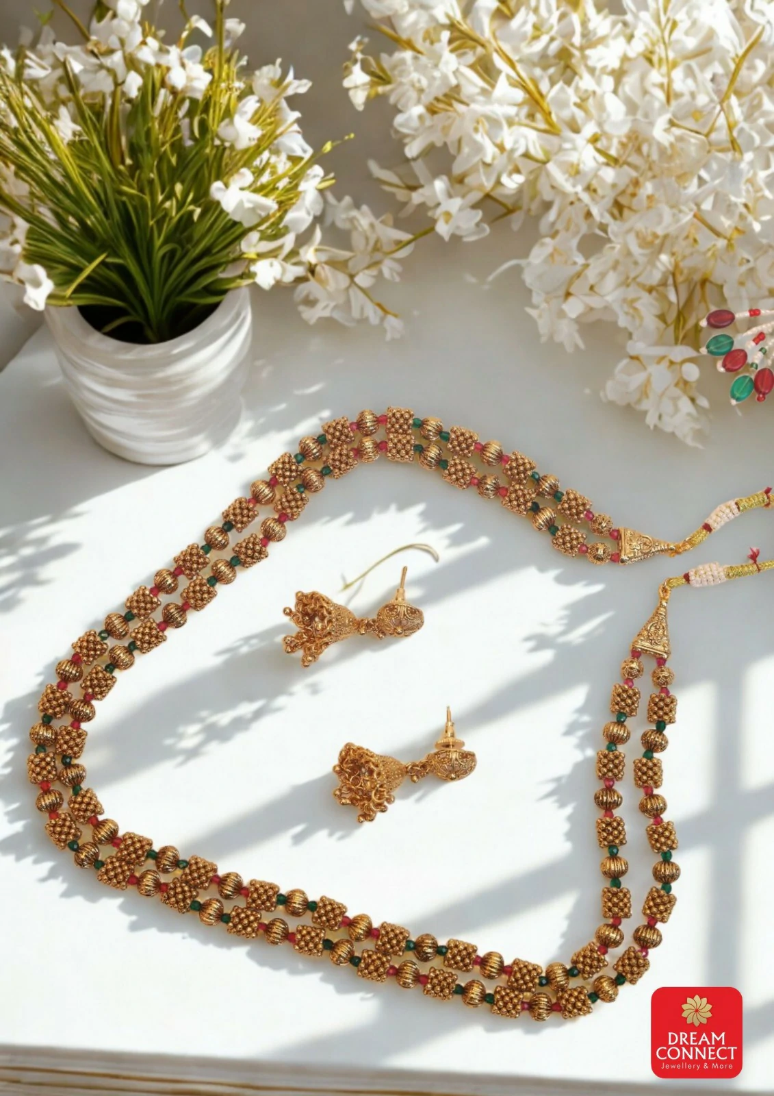 Rajwadi jewellery long set B1212ERJB08