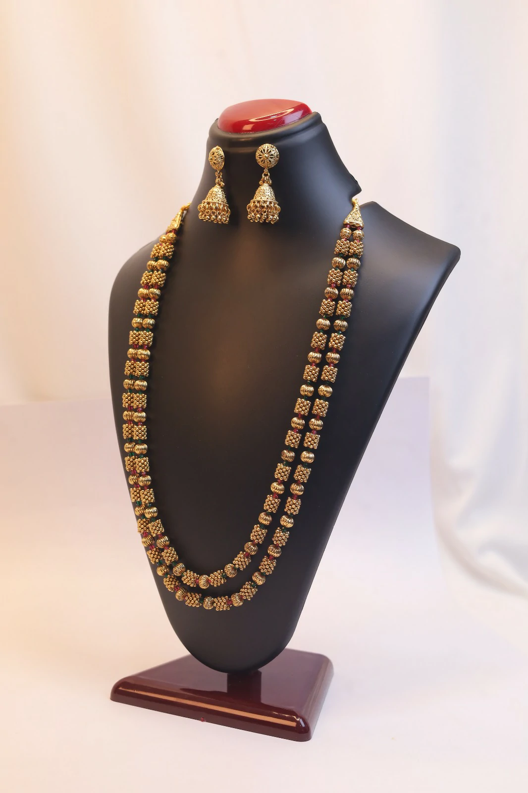 Rajwadi jewellery long set B1212ERJB08