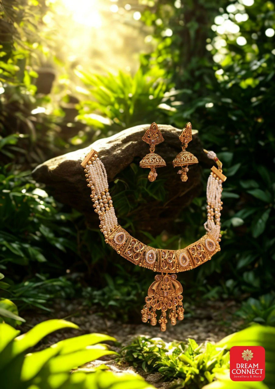 Rajwadi choker Necklace  B3212ERJN06