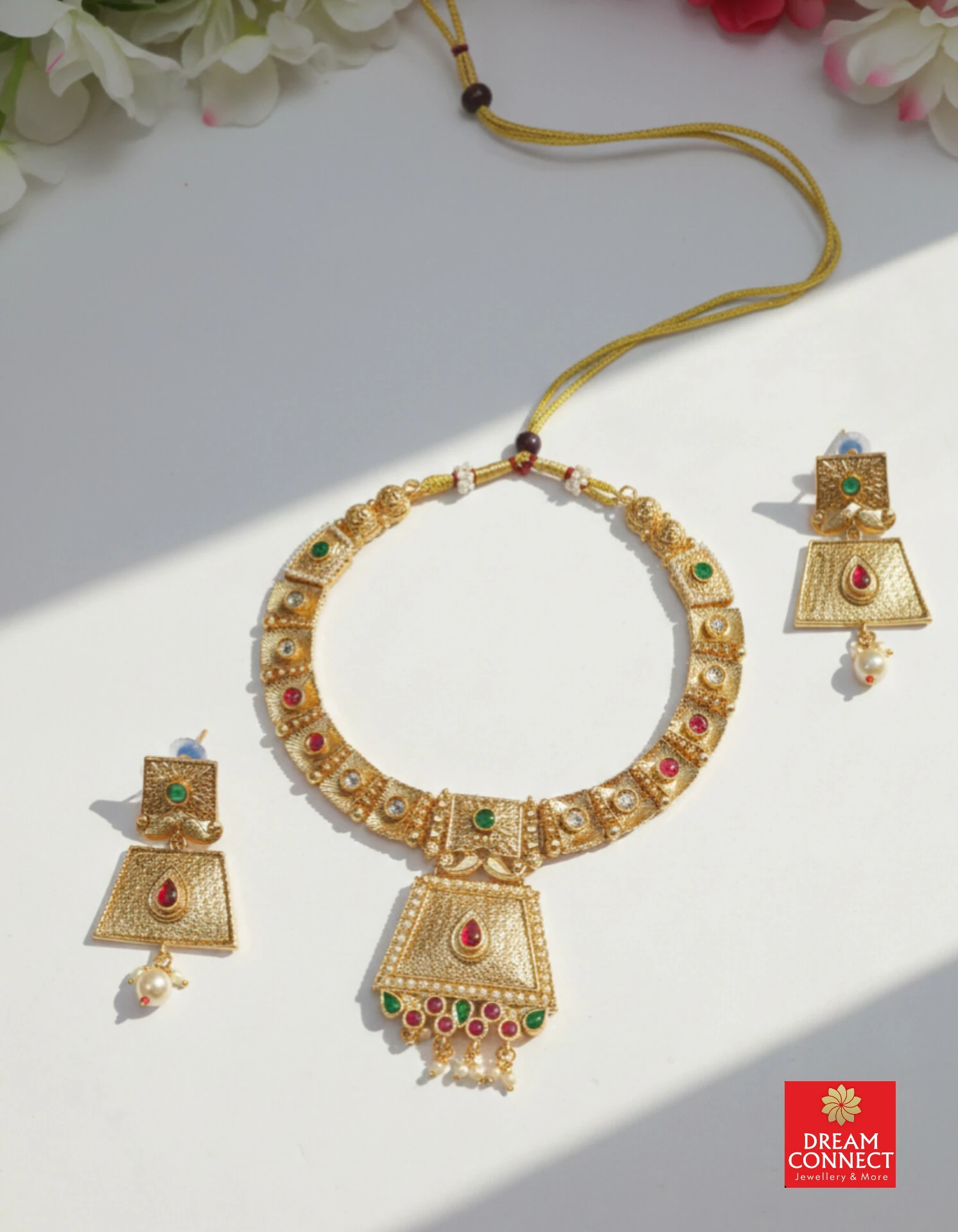 Rajwadi Choker Necklace B2122ERJN10