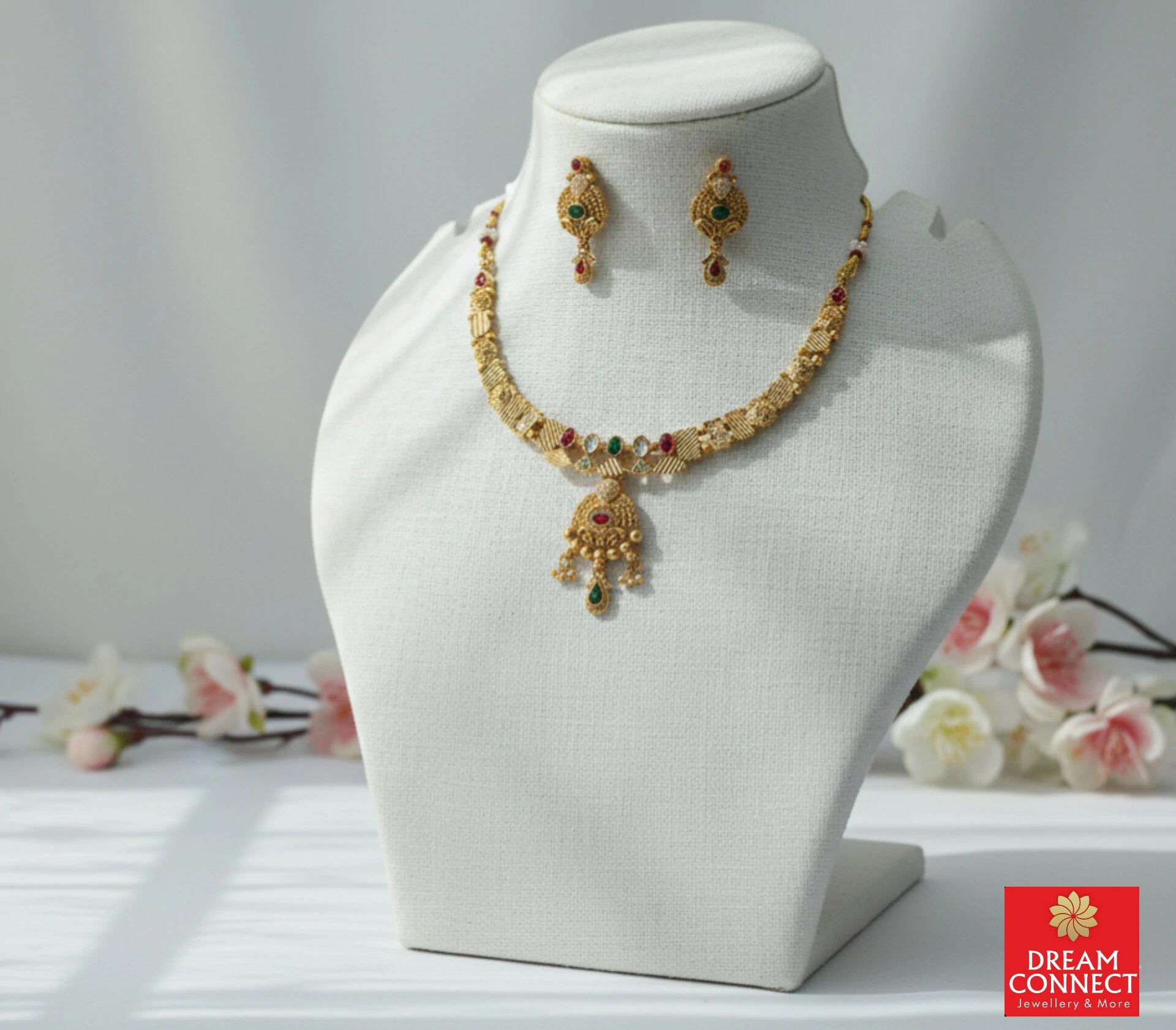 Rajwadi Choker Necklace B2212ERJN04