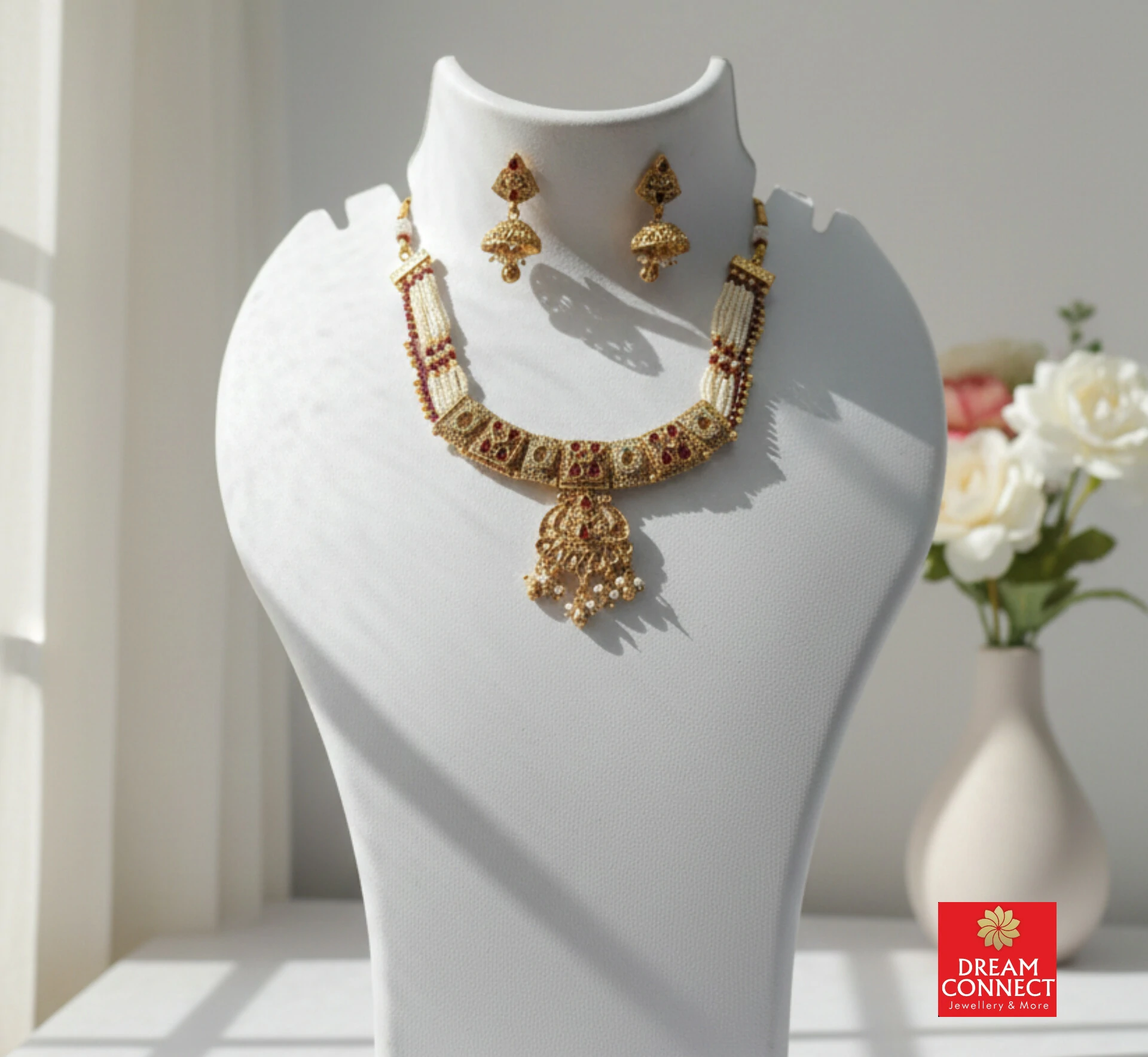 Rajwadi Choker Necklace B2212ERJN26