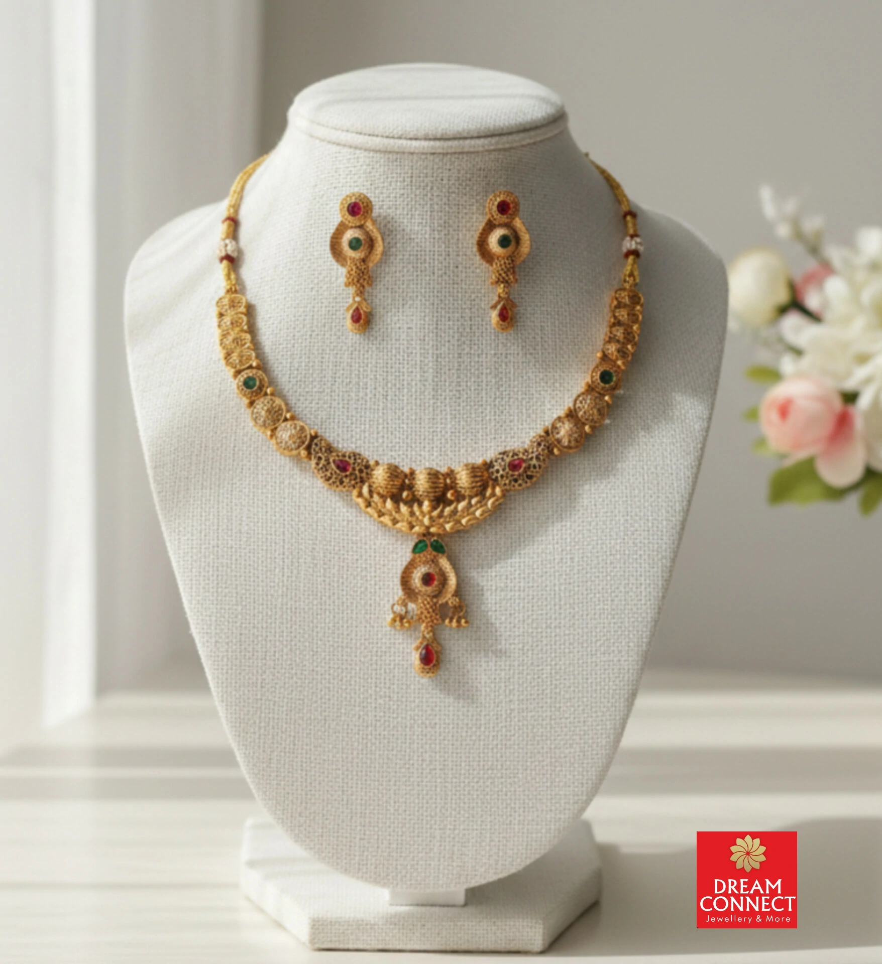 Rajwadi Choker Necklace B2212ERJN22