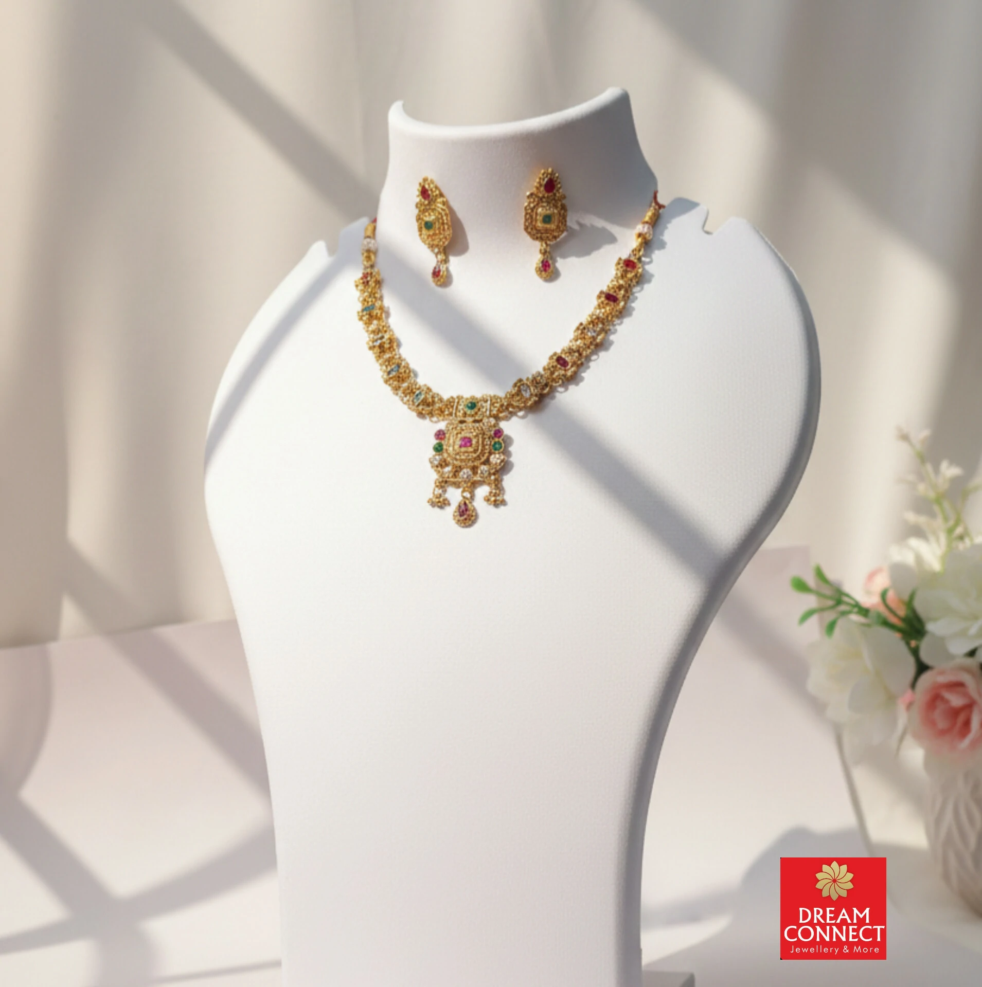 Rajwadi Choker Necklace B2212ERJN21