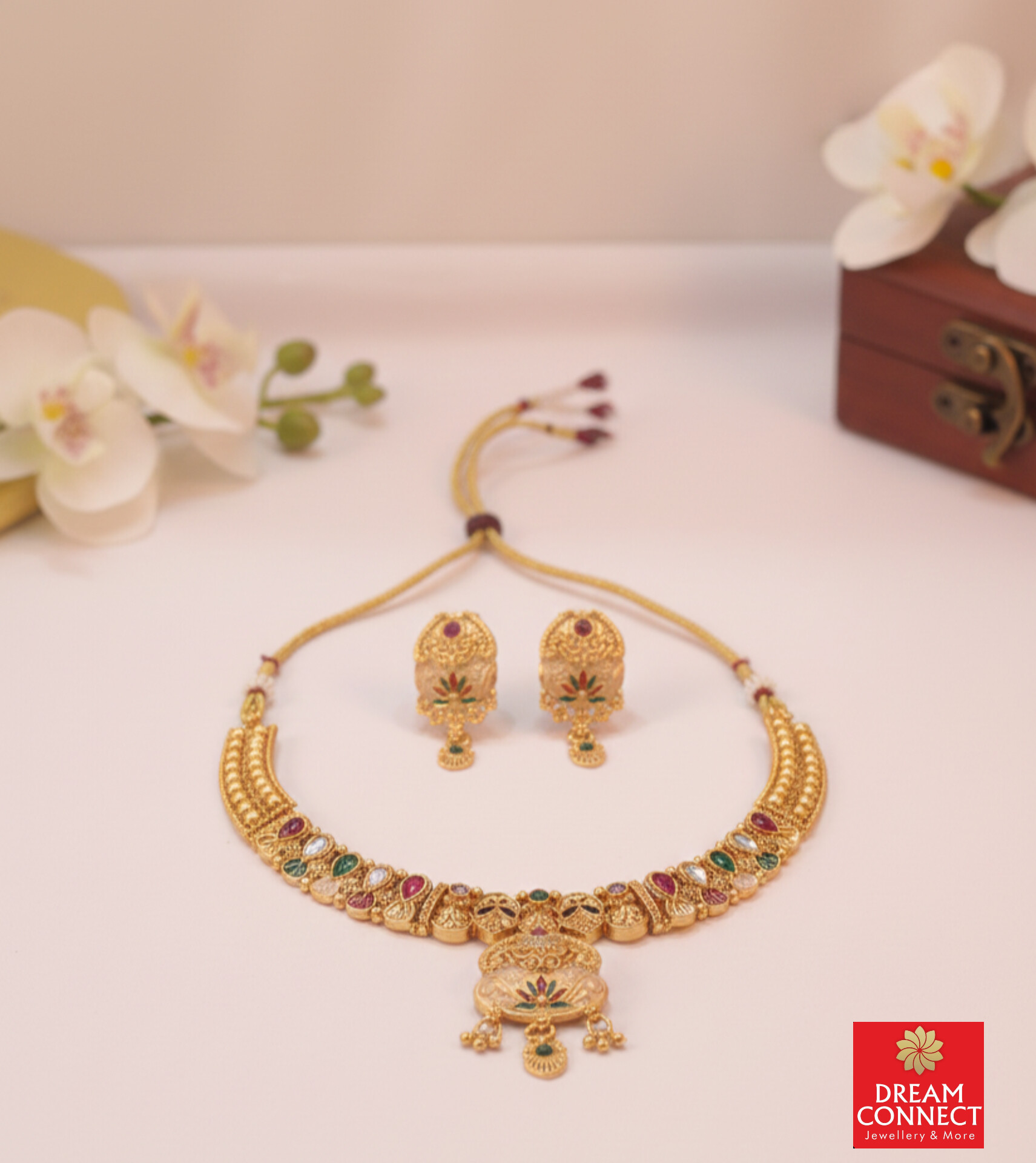 Rajwadi Choker Necklace B2212ERJN09