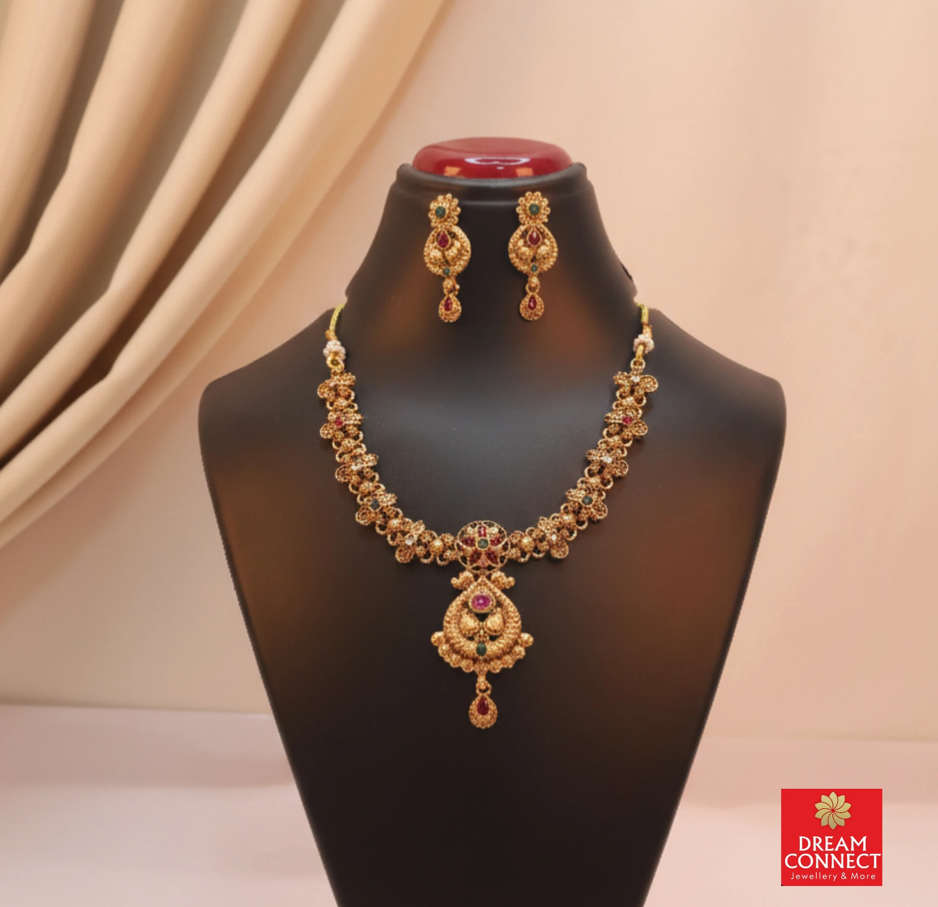 Rajwadi Choker Necklace B2212ERJN18