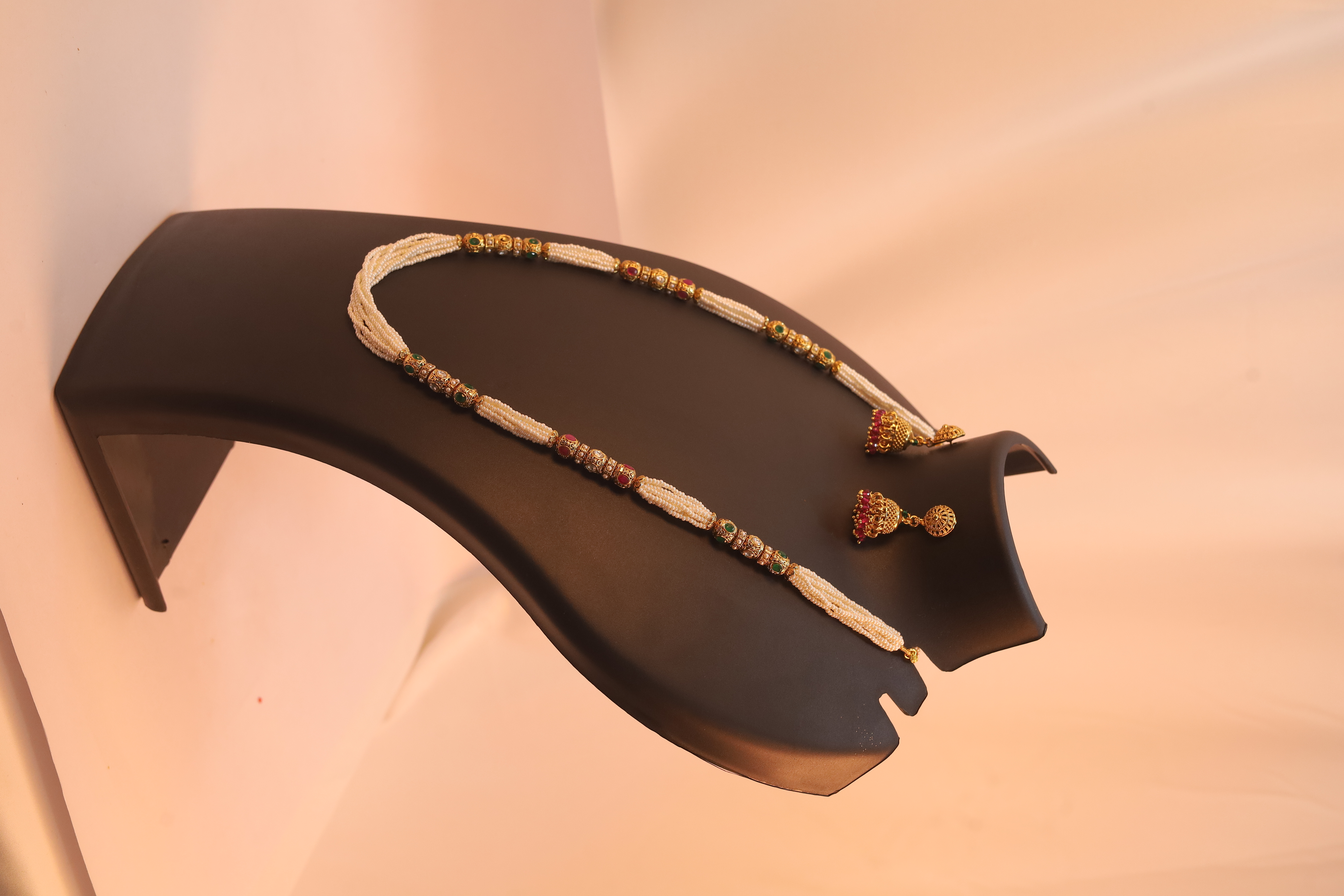 Rajwadi jewellery long set B3212ERJN13