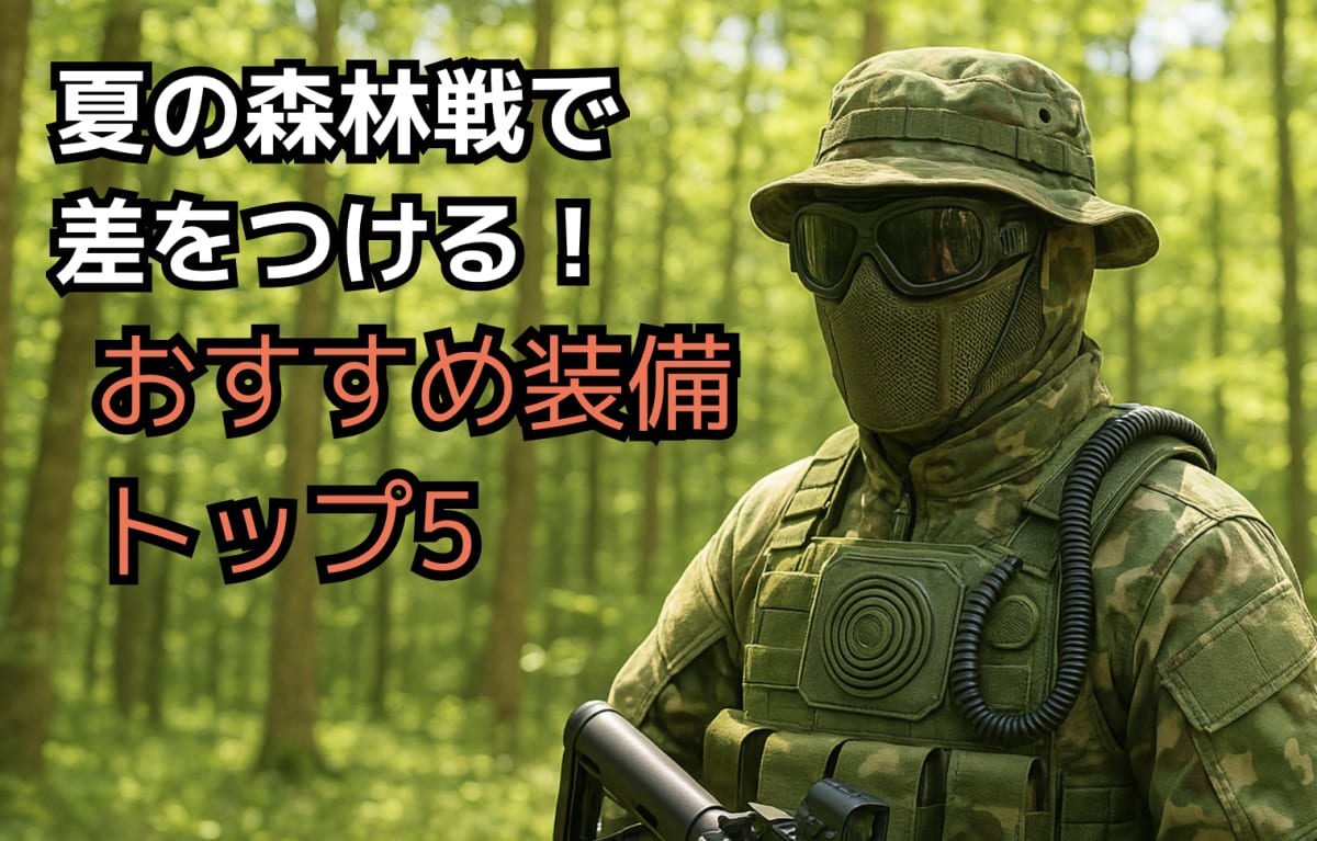 つづく猛暑!夏の森林戦で差をつける!おすすめ装備トップ5【新製品レビュー】のサムネイル