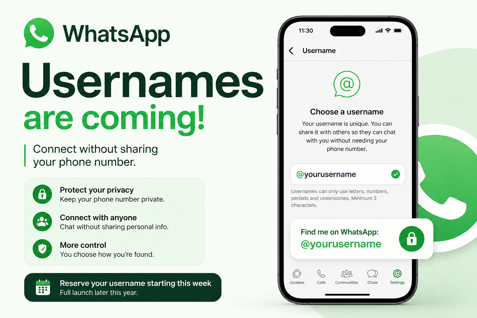 WhatsApp Is Introducing Usernames