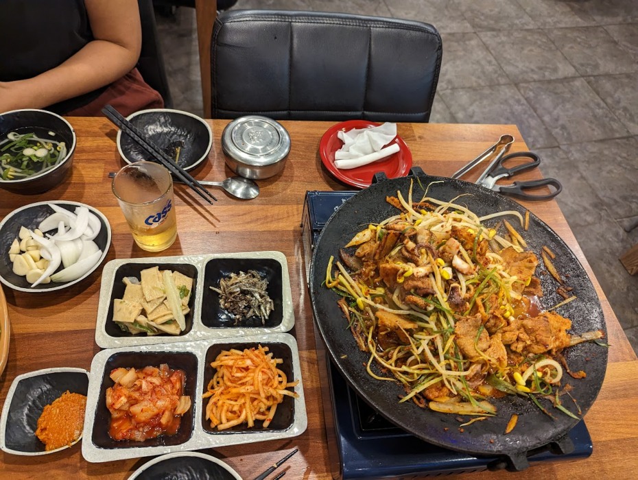 Black pork and mungbean on Jeju