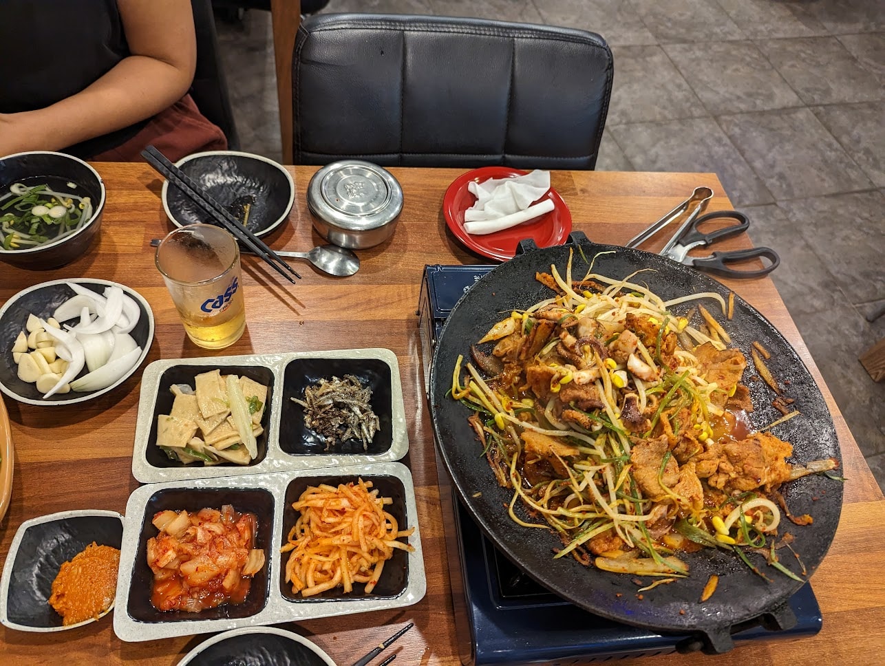 Black pork and mungbean on Jeju