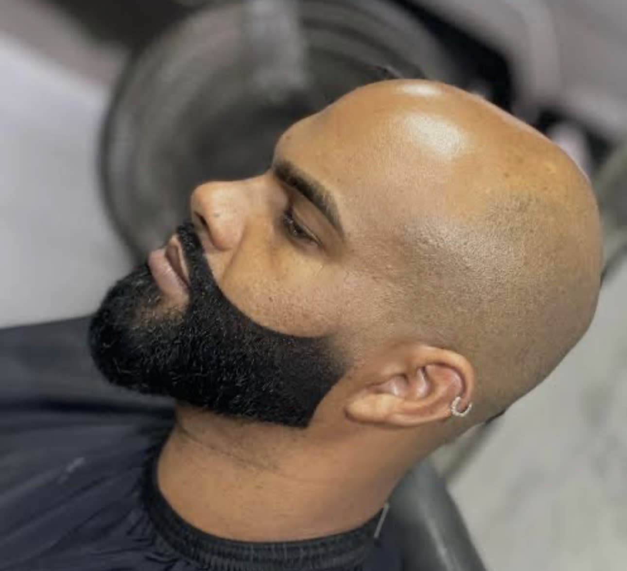 Barba com pigmentação 