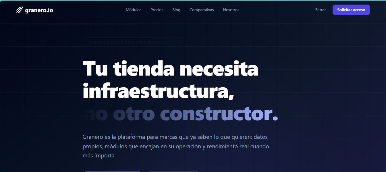 Granero.io — Infraestructura E-commerce Multi-tenant