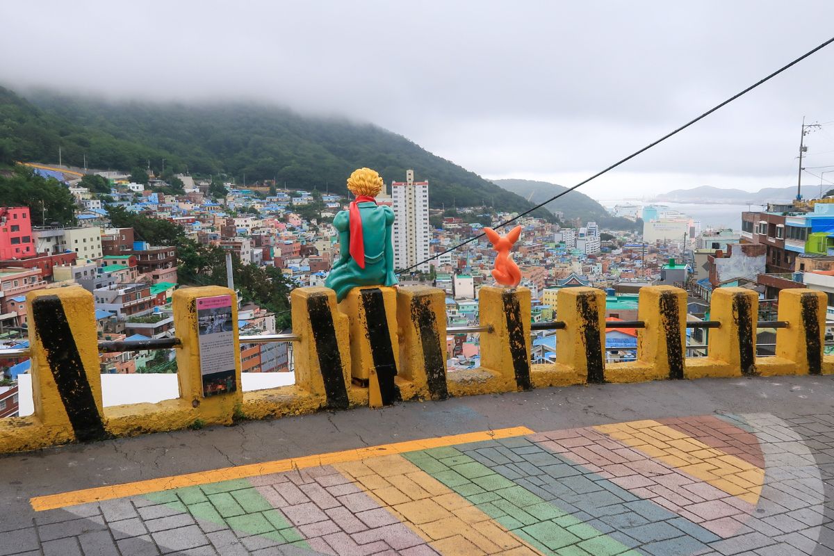 The Little Prince and Fox Statue at Gamcheon Culture Village