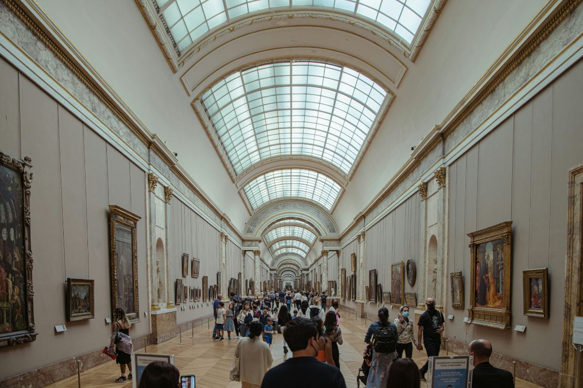 The Denon Wing Louvre Museum