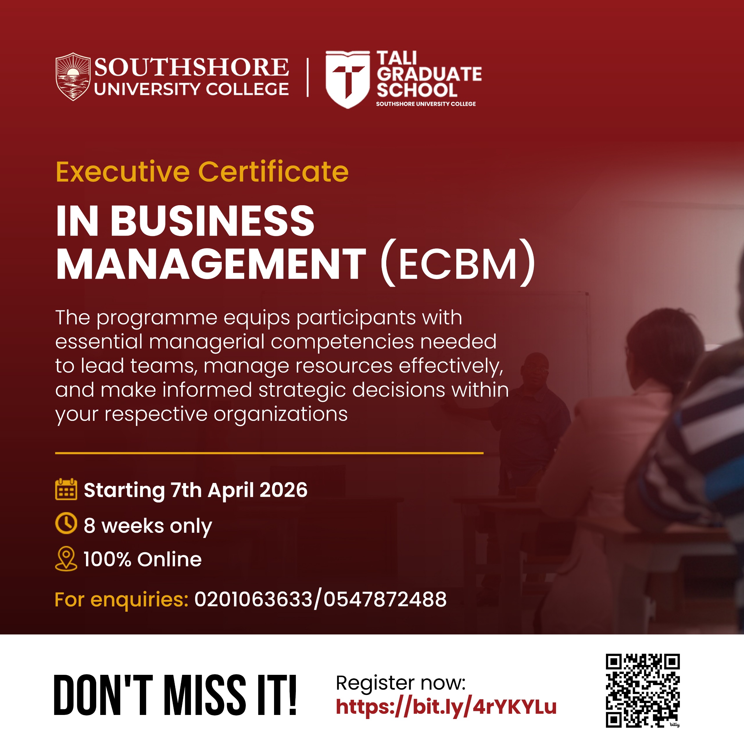 Executive Certificate in Business Management (ECBM)