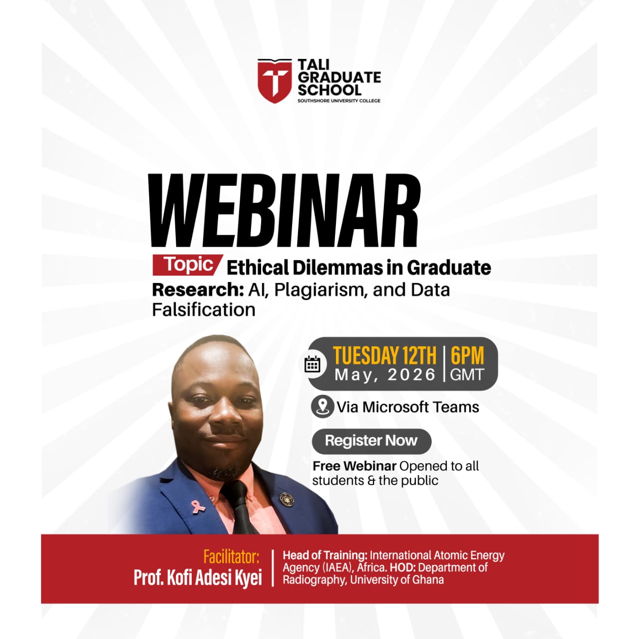 Webinar on Ethical Dilemmas in Graduate Research