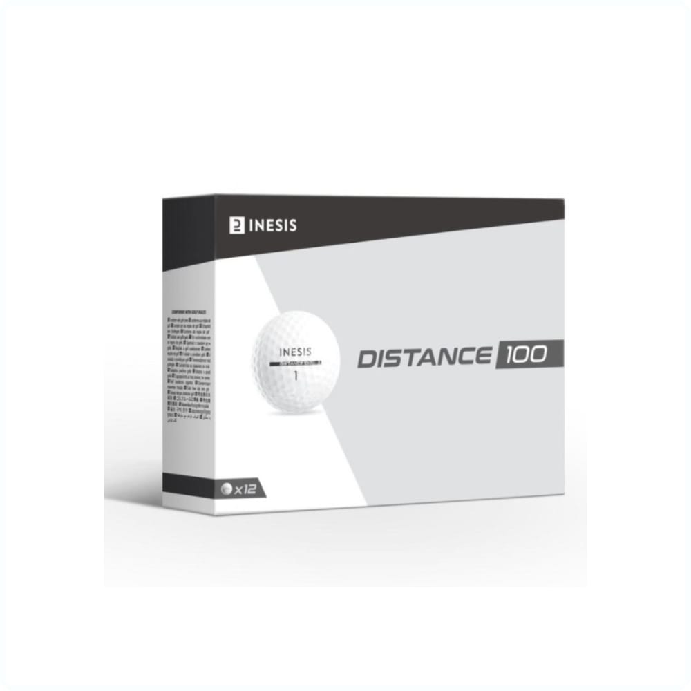 Jual Golf Ball Inesis Distance 100 White Bola Golf Selusin 12 Pcs Kode