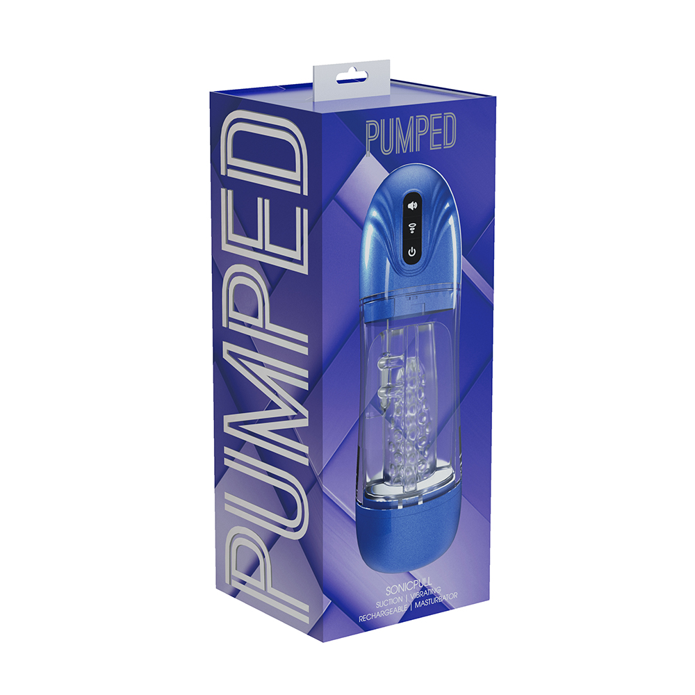 ST1356<br> Pumped SonicPull Masturbator<br> Blue