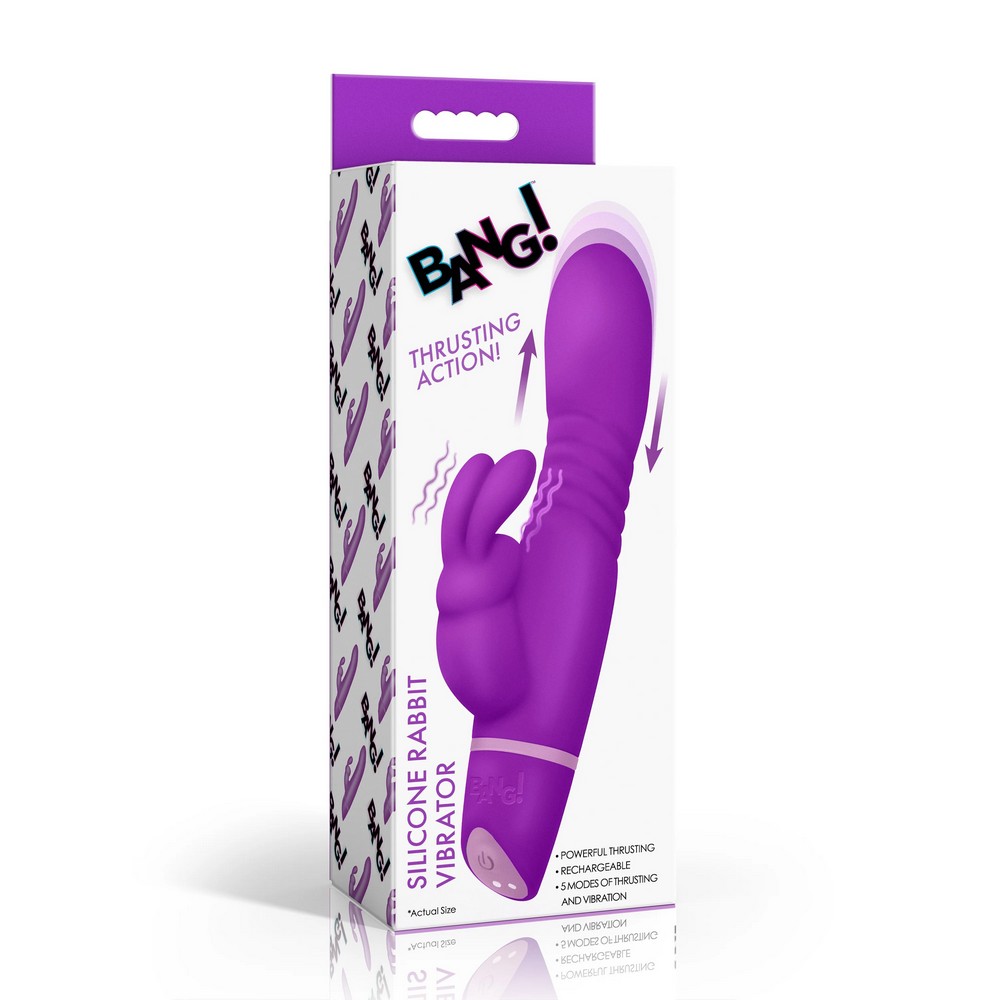 XR-AH794<br> Silicone Rabbit Vibe<br> Purple