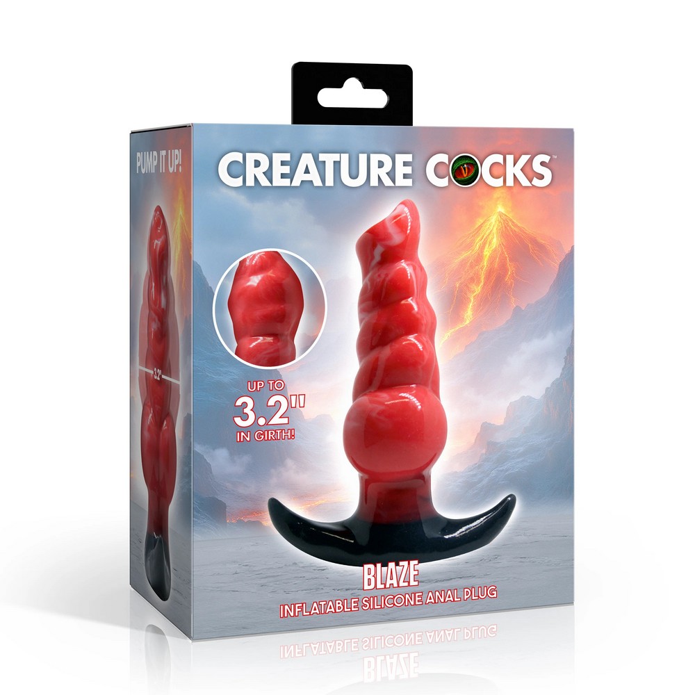 XR-AH985<br> Creature Cock<br> Blaze Inflatable<br> Anal Plug