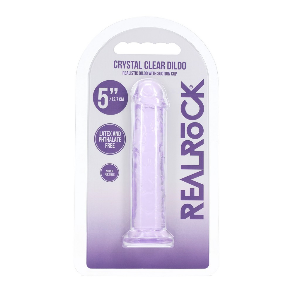 ST1482<br> 5" Realrock Dildo<br> Purple