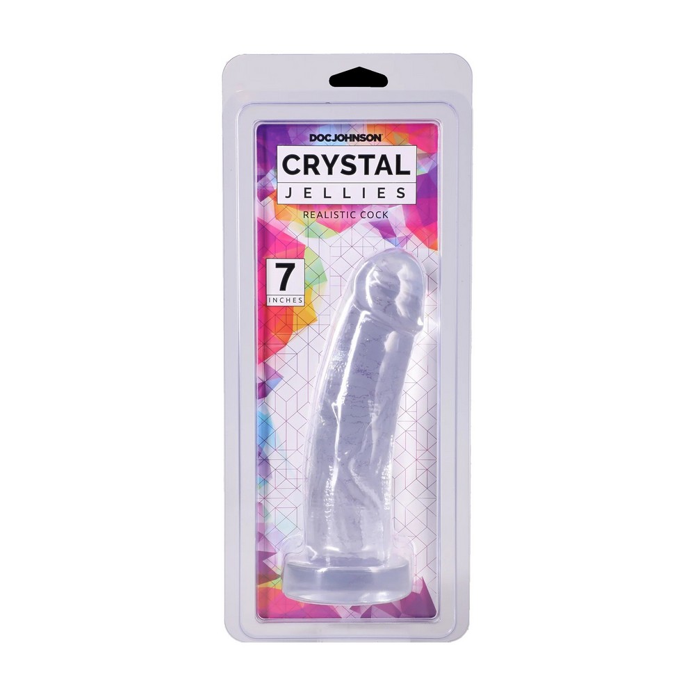 D0288-42 CD<br> 7" Realistic Cock<br> Clear