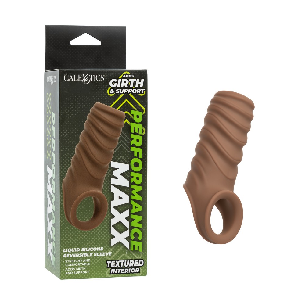 SE1632-72-3<br> Liquid Silicone Reversible Sleeve<br> Brown