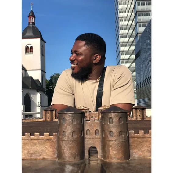 Standing in Köln miniature castle