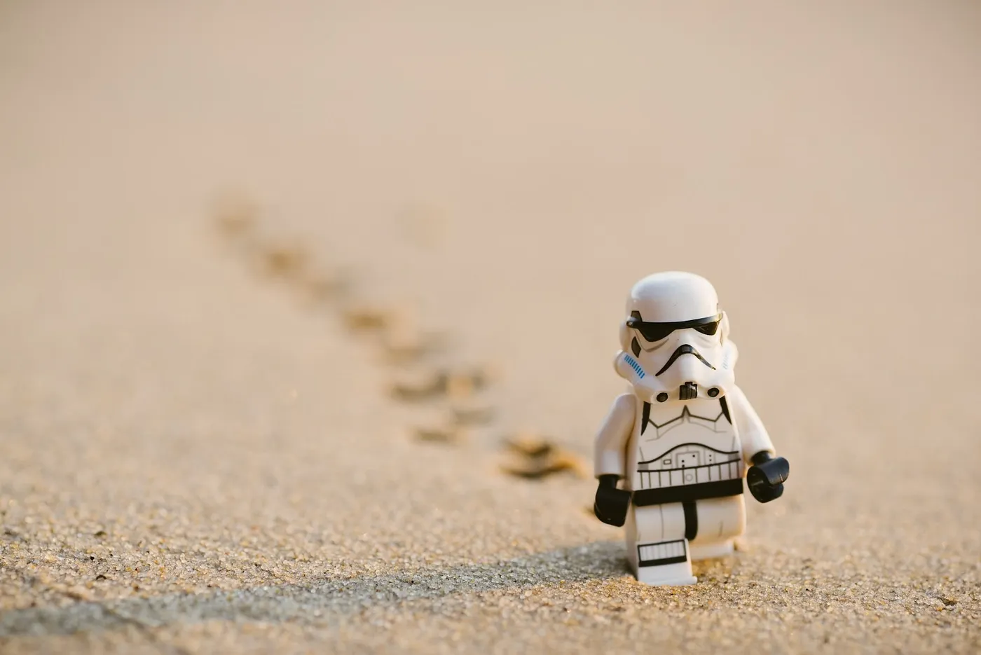 Robot in the sand
