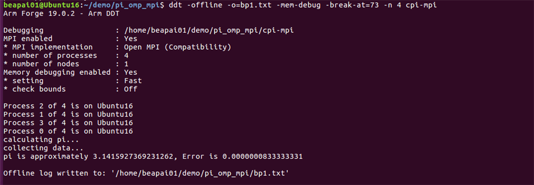 command line basics breakpoints