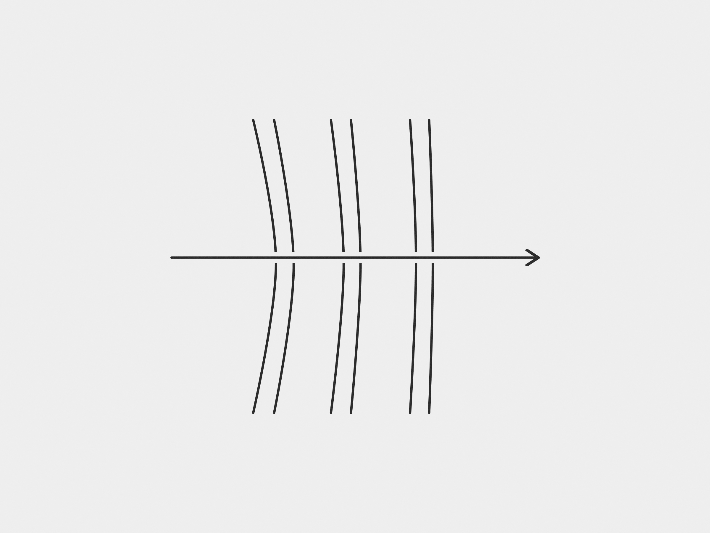 Illustration of an arrow piercing multiple layers
