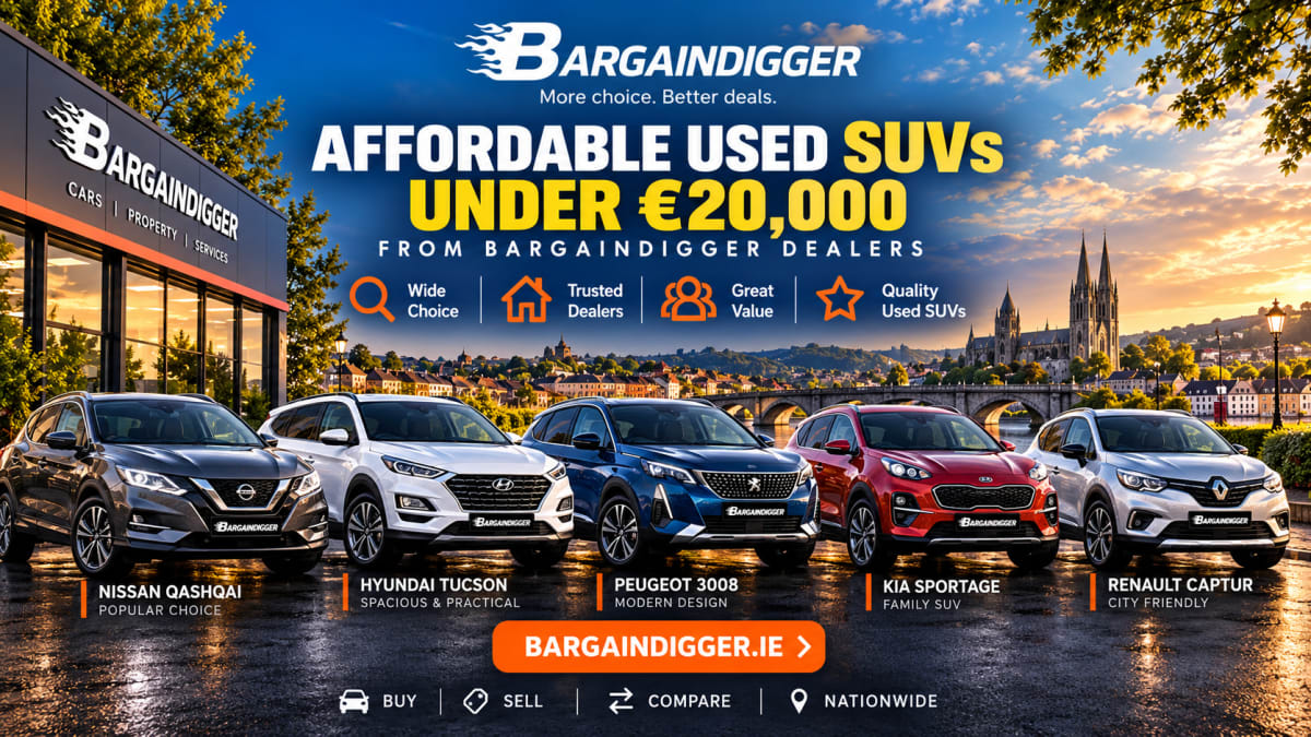 Affordable Used SUVs Under €20,000 from Bargaindigger Dealers