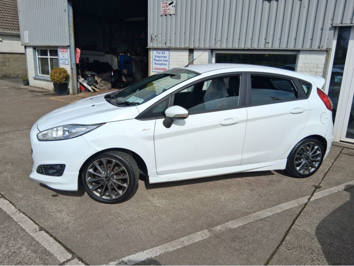 White 2017 Ford Fiesta ST-Line advertised by Barrett Motors in Mountbellew Galway