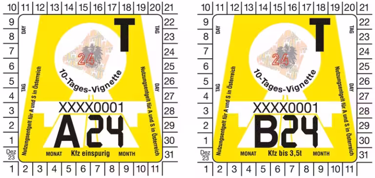 10-day Vignette sticker