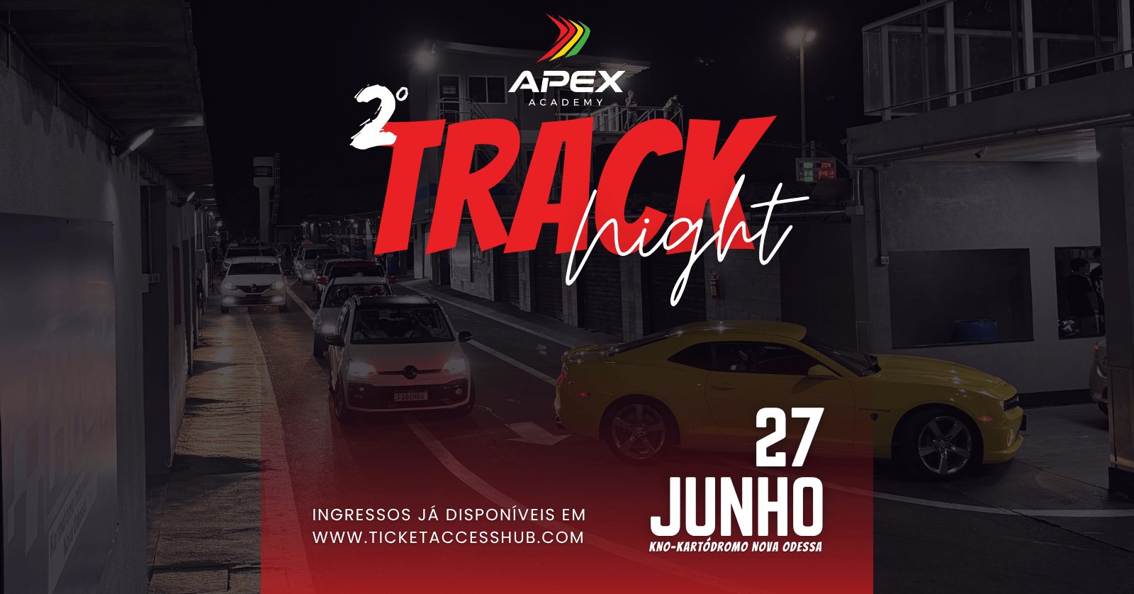 Capa do evento 2º Tracknight APEX 2026 - KNO