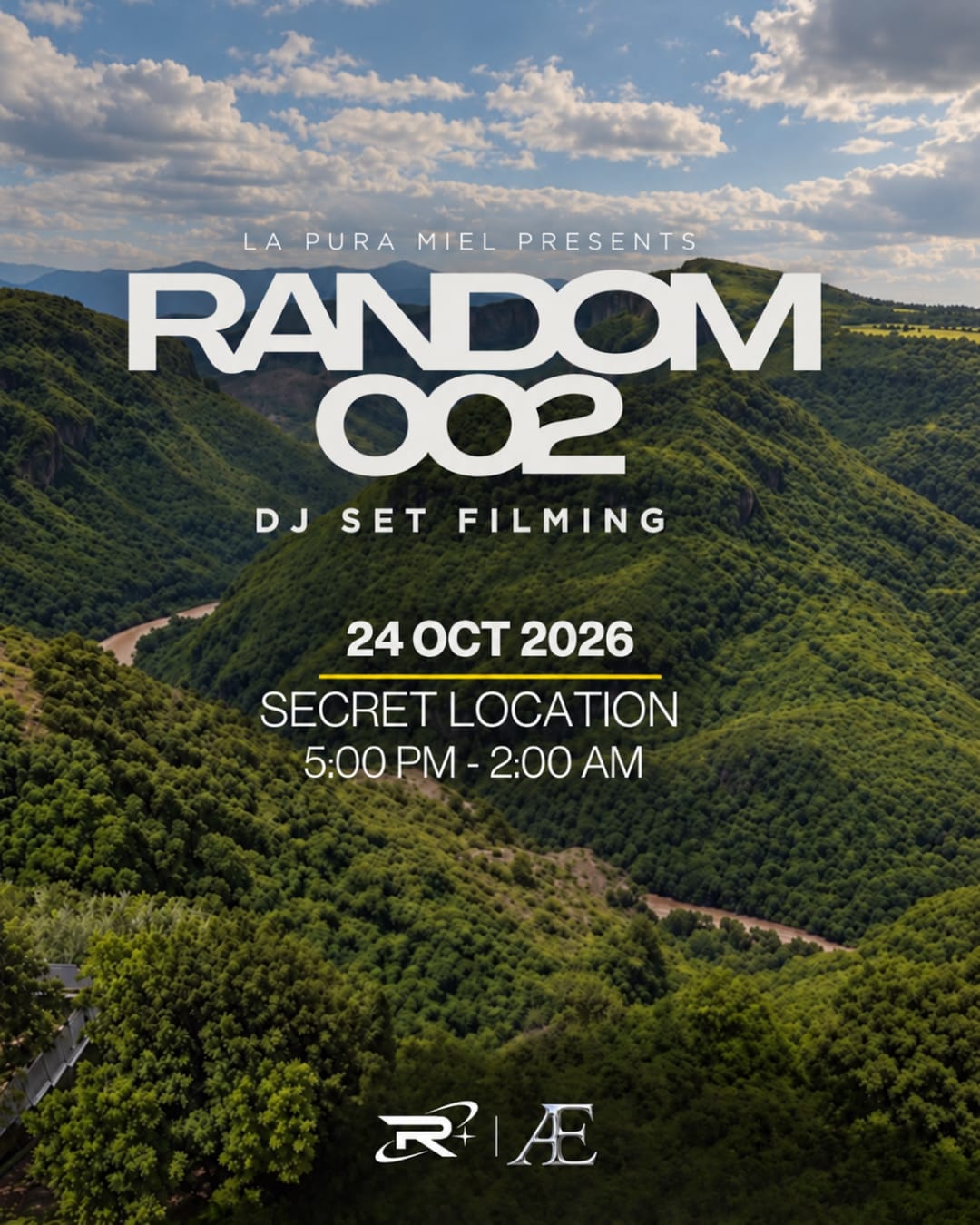 Flyer RANDOM 002: 24.10.26, 5:00 PM – 2:00 AM, secret location