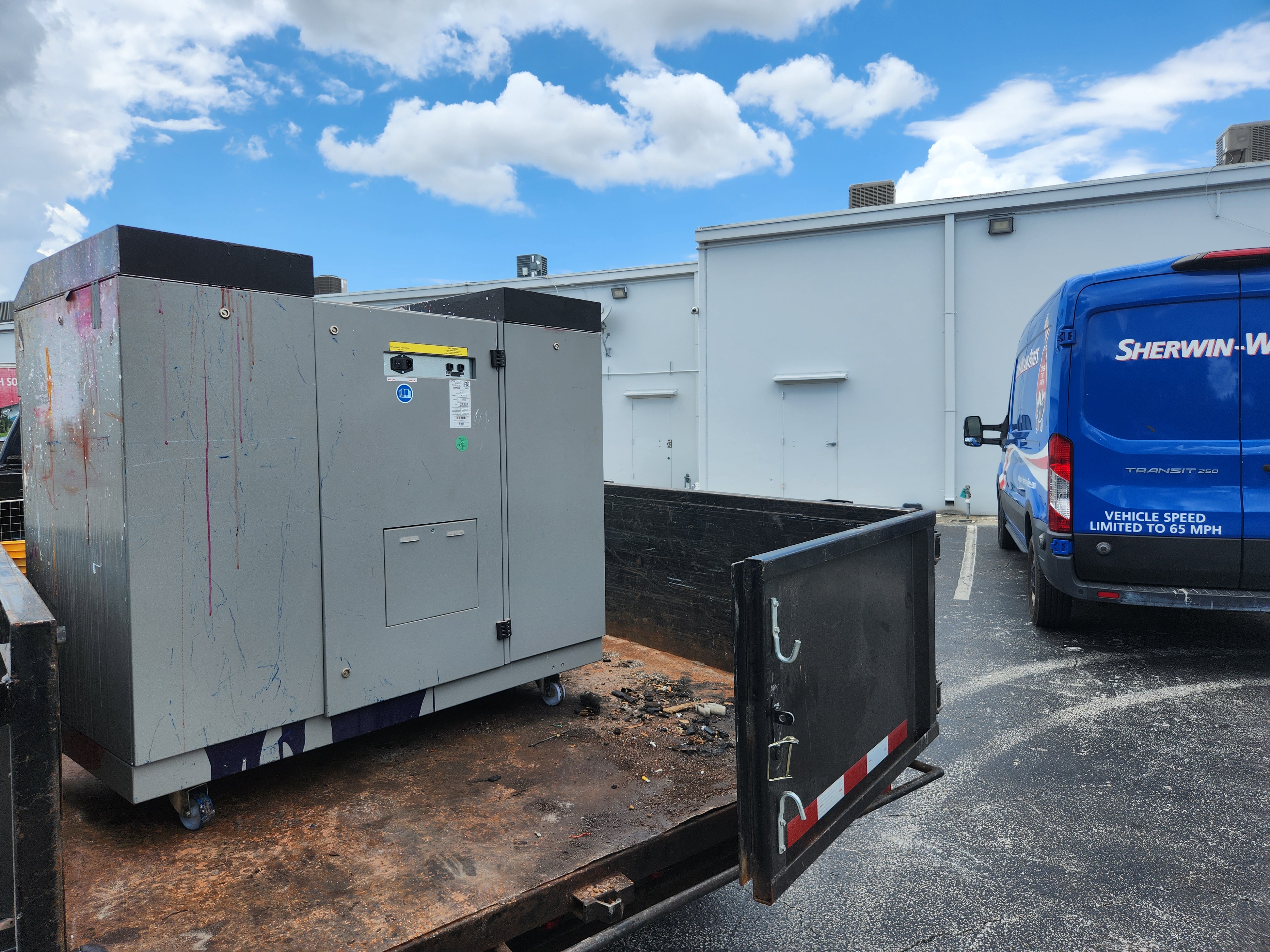 Paint machine removal project