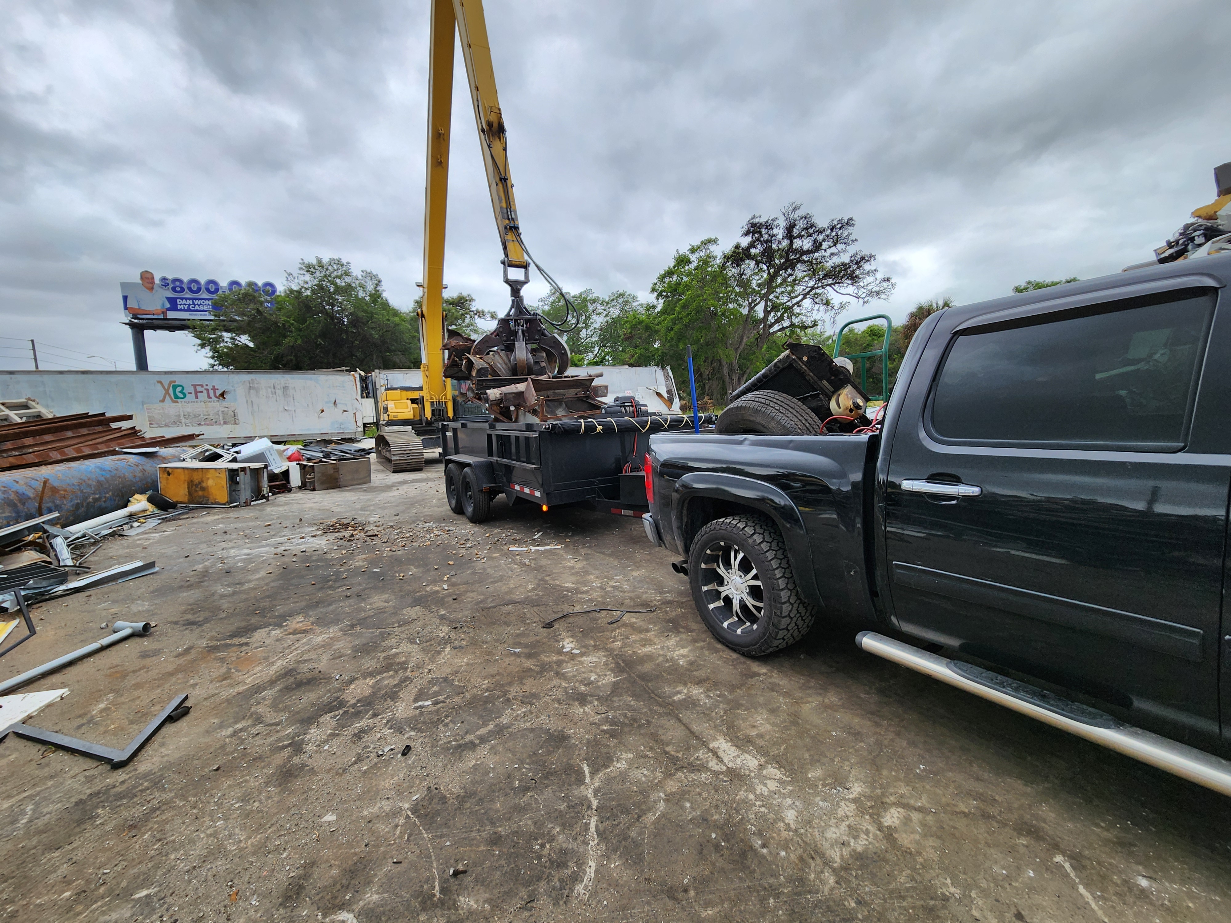RV materials prepared for recycling