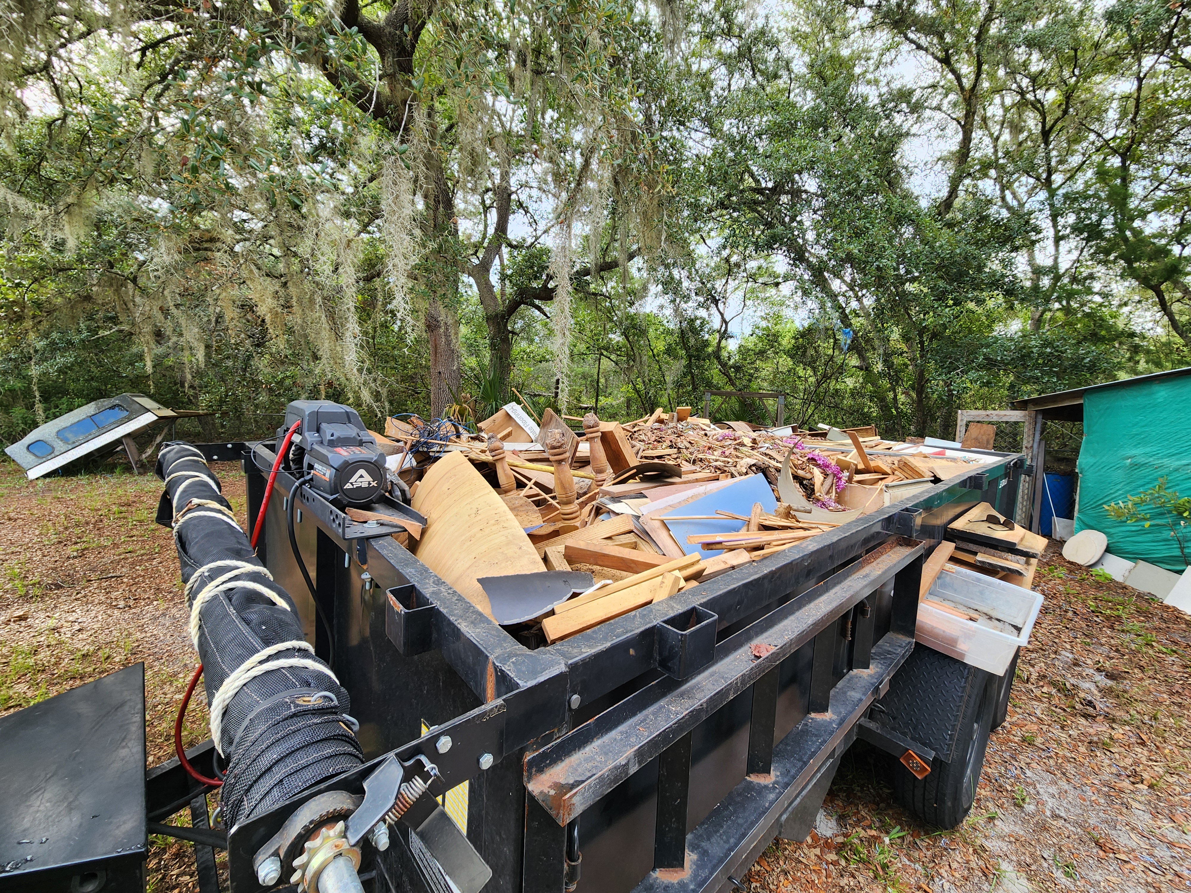 Full load from wood shop cleanout