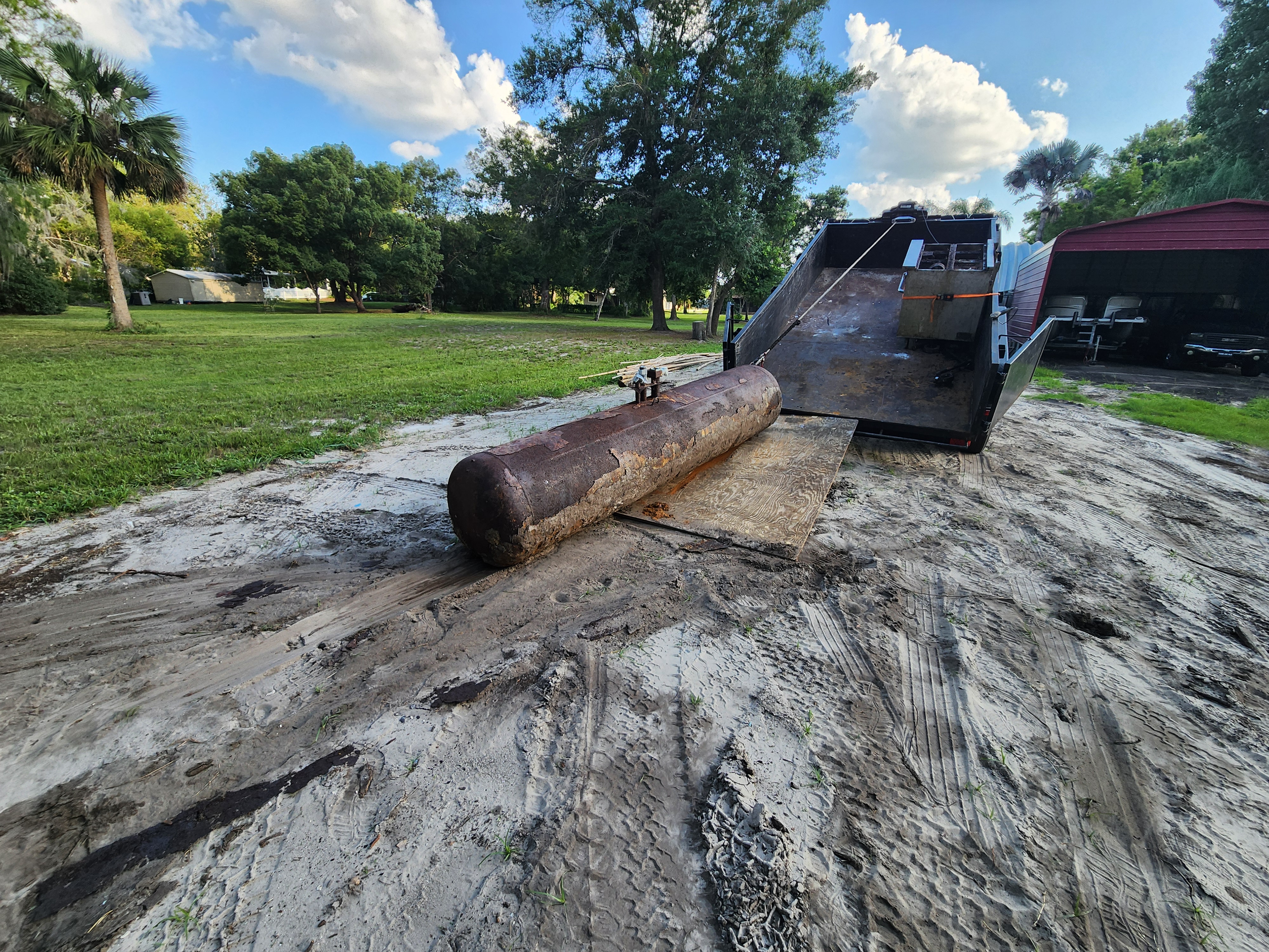 Propane tank removal project