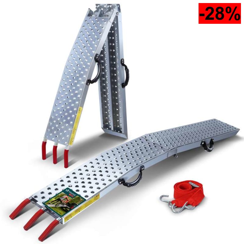 VOUNOT Rampa de Carga Plegable 400 kg Máx. de Capacidad